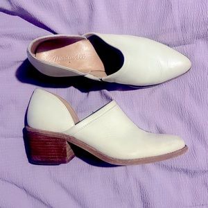 Madewell The Brady low cut white booties